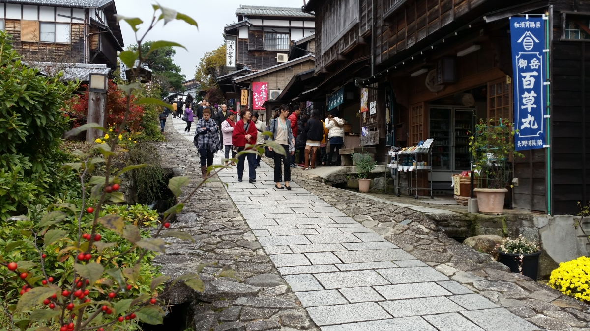 Magome Juku with Tourists. Ug, Tourists.